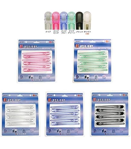 Amazon.co.jp: 五力工業 Eクリップ Lサイズ 丸筒入り クリア 30本入り