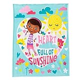 Disney Doc McStuffins "Heart Full of Sunshine" Plush Throw Blanket 50" x 60" [並行輸入品]