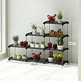 Plant shelf マルチレイヤフラワーラック、バルコニープラントシェルフマルチファンクションフラワーポットラックフロアスタイルシェルフ Flower racks ( サイズ さいず : 96*2