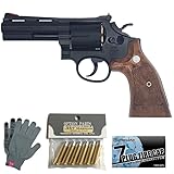 タナカワークス スモルト リボルバー スクエアバット Ver.3 HW ブラック 4インチ 発火式モデルガン フルセット