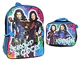 Disney Little Girls Descendants Backpack With Lunch, Black, One Size [並行輸入品]