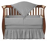 TL Care Heavenly Soft Minky Dot 4 Piece Crib Set, Gray by TL Care