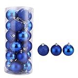 おもちゃ、smtsmt 24球クリスマスボールBaublesパーティークリスマスツリーdecorations-blue