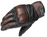 コミネ(KOMINE) バイク用 グローブ CEプロテクトレザーグローブ ブラウン XL GK-217 1167 春夏秋向け 本革 CE規格 ストレッチ素材 プロテクター