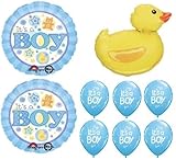 loonballoon DuckゴムブルーIt 's A Boy ( 9 )ベビーシャワーパーティーマイラー&ラテックスバルーンセットB