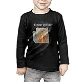 ハッピーな猫のオープンギフトボックス 子供服 春秋 長袖 Tシャツ トレーナー 丸い襟 キッズ 男の子 女の子 ベビー おしゃれ カジュアル ファッション 可愛い