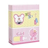 Arpan Small 6x4 Baby Girl Pink Photo Album Slip in Case Storage Album for 100 Photos - Ideal Gift by