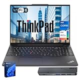 Lenovo ThinkPad E16 ビジネスノートパソコン 16インチ FHD+ タッチスクリーン、Intel Core i7-1355U、24GB RAM、1TB SSD、指紋、バックライト、HDMI、Wi-Fi 6、Windows 11 Pro、Targus USB-C 100Wドッキングステーション付きバンドル