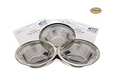 3個ステンレススチールSink Strainer。Made In USA。Fits標準サイズキッチンシンク排水