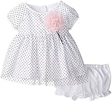 Marmellata Baby-Girls Infant Dotted Mesh Dress Pink 6 Months [並行輸入品]