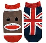 ソックモンキー：ユニオンジャック　ソックス　18～22ｃｍ　２足セット