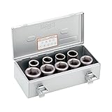 トネ(TONE) インパクト用ソケットセット(ホイルナット用) A609T 差込角19.0mm(3/4") 内容9点 シルバー