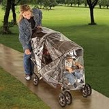 JEEP 2人乗り タンデム用 ベビーカー レインカバー 【90116】