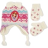 Disney kids Princess Sofia pom hat with magic mitten set Girls [並行輸入品]