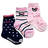 ダブルB(mikihouse) ３Ｐソックスパック 靴下 (15-17ｃｍ, クルー-ピンク(08))