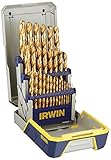 Irwin Industrial Tools 3018003 TiN coated Metal Index Drill Bit Set with Case, 29-Piece [並行輸入品]