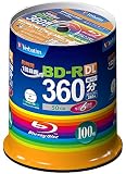 Verbatim バーベイタム 1回録画用 ブルーレイディスク BD-R 50GB 100枚 ホワイトプリンタブル 片面2層 1-6倍速 VBR260RP100SV1