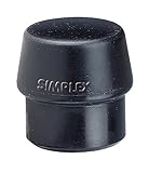 Halder 3202.030 Simplex 1.18" Replacement Insert, Hard Black Rubber [並行輸入品]