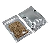 8.5 X 14 cm ( 3.3 " x5 . 5インチ)クリアシルバーReclosable Mylar Zipロックバッグアルミ箔パッケージプラスチックメタリック箔バルブジッパーポーチ食品ストレー