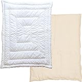 西川リビング×エムール 洗える うずまきキルト ベビー掛けふとん ガーゼ掛けカバー付セット 95×120cm 日本製 [Baby Product]