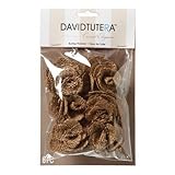 Bulk Buy: Darice DIY Crafts David Tutera Burlap Flowers Brown 2.5 x 1 inches 6 pieces (3-Pack) DT018