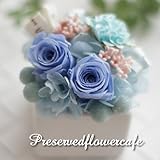 プリザーブドフラワー ギフト ピッコラ（ブルー）