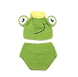QD-SGMP ベビー服 ベビー用 コスチューム 新生児 着ぐるみ 寝相アート 2点セット 可愛い カエル 蛙の王子様 出産祝い