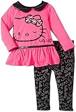 Hello Kitty Baby Girls' Legging Set (Baby) - New Pink - 6-9 Months [並行輸入品]