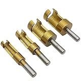 4 ピース木材プラグ カッター セット チタン コーティング さ れ た 6 ミリメートル 8 ミリメートル 13 ミリメートル 16 ミリメートル穴木材ドリル木工カウンター退屈穴6.3 ミリメートル