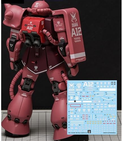 Amazon | AKOホビー MG ゲルググ Ver.2.0 1/100 蛍光 デカール MS-14S