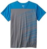 Boys Short Sleeve DiagonalダッシュVネックAthletic Tee US サイズ: M カラー: ブルー