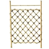 白竹枝折戸　幅2尺　W60cm×H105cm　取付け金具（ヒジツボ・アオリ止め）付き