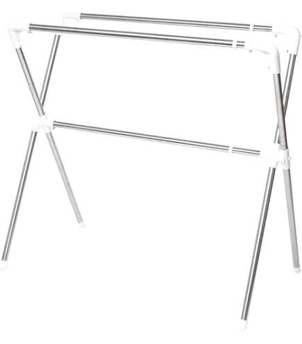 Amazon.co.jp : 新英 物干し X型 伸縮布団干し ハンガー掛け付き 117