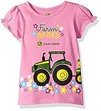 John Deere SHIRT ベビー・ガールズ カラー: ピンク