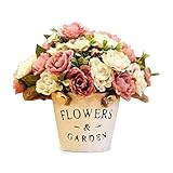 結婚式のための人工花/パーティーテーブル装飾- ピオニーローズ