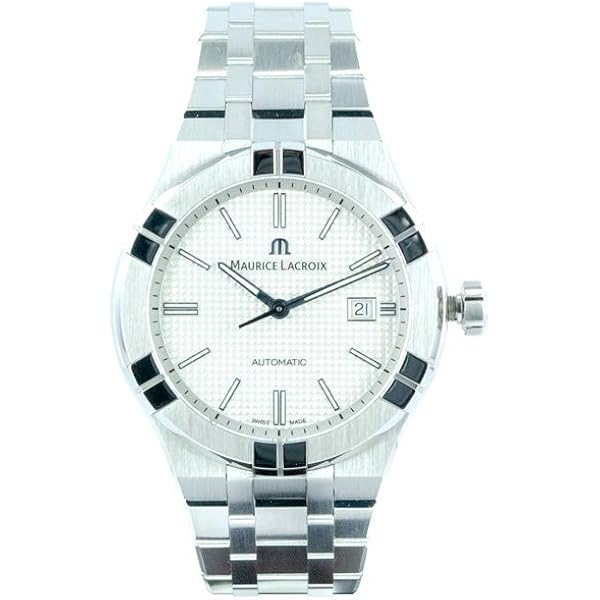 Maurice Lacroix 自動巻き時計 シルバー Amazon | Maurice Lacroix メンズ Aikon 自動巻き 42mm 腕時計