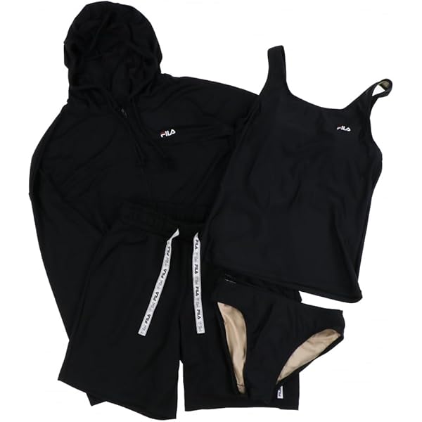 FILA フィラ 水着 ラッシュガード タンキニ 4点セット 黒 7号 Sサイズ 楽天市場】FILA フィラ レディース ラッシュガード 水着