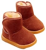 （ラクエスト） Laquest フェイク ムートン ブーツ キッズ ベビー 1～3歳 ユニセックス (25(15.0cm),ブラウン)