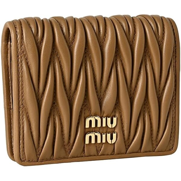 Amazon | [ミュウミュウ] 財布 三つ折り ミニ財布 マドラス フィオッコ
