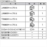 LIXIL TOEX　プレスタフェンス6型　フリーポールタイプ　端部キャップ（4個入り）　　【リクシル】　【アルミフェンス　柵】 　ブラック