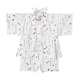 [ミキハウス] MIKIHOUSE 男の子用 金魚＆トンボ和柄の甚平スーツ(きんたろう型) （70-80cm） 12-7513-364 白