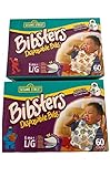 【２個セット】使い捨て防水加工よだれかけ60枚入　ビブスター bibsters SESAME STREET (エルモ・クッキーモンスター)