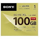 ソニー ビデオ用ブルーレイディスク (1枚パック) 日本製 BNE3VCPJ2(BD-RE 3層:2倍速 1枚パック)