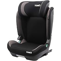 ハイバックチャイルドシート ブラック Amazon | TOM'S ハイバックFIX リクライニング R129 ISOFIX 3
