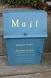 アンティーク調 アイアンメールボックスBL M7006 郵便ポスト 郵便受け メールボックス MAIL BOX