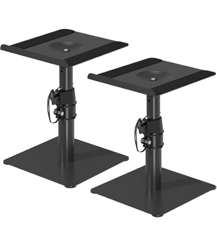 Amazon | 【国内正規品】 K&M スピーカースタンド 卓上スタンド 小型