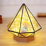usxiaobideng北欧3d CartoonランプThe Little Prince With SnakeガラスダイヤモンドLEDストリップライトUSBランプ夜ライト誕生日子供男の子ギフト H56