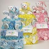 Extra Sweet Baby Diaper Cake (Blueberry) by Baby Gift Creations