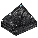 プレーンウィーブメッシュシェーディングレート95％Thicken Encryption (色 : Black, サイズ さいず : 2x5m)