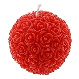 Hongma キャンドル ローズ キャンドルライト ディナー ろうそく 間接 照明 スタンド 箱付き 3カラー (レッド)